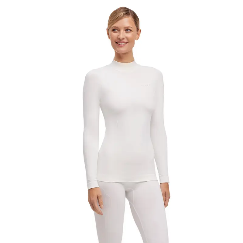 FALKE Donna Maglia a manica lunga Warm Bianco