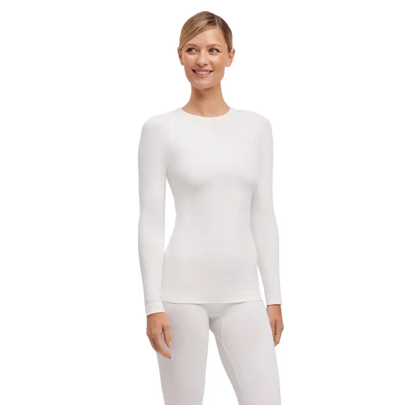 FALKE Donna Maglia a manica lunga Warm Bianco