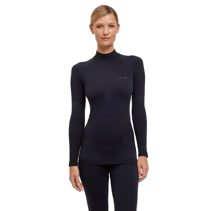 FALKE Donna Maglia a manica lunga Warm Nero