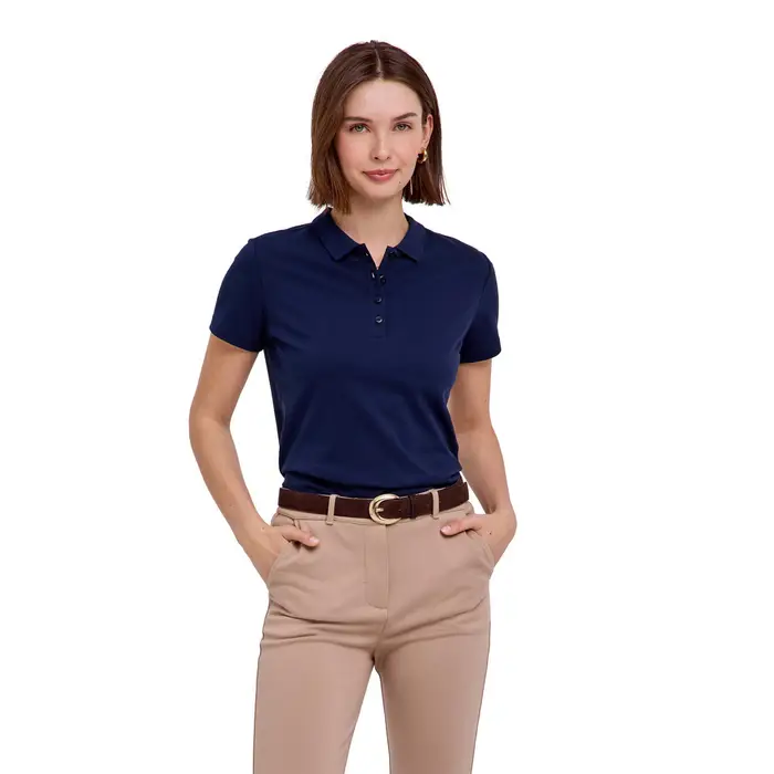 FALKE Polo Donna Blu 2419004