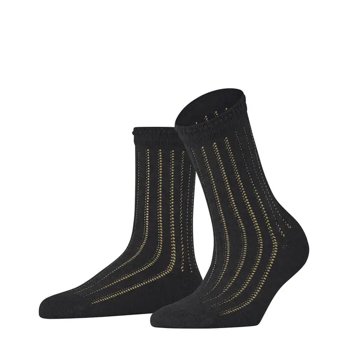 Eyelet Donna Calze Nero