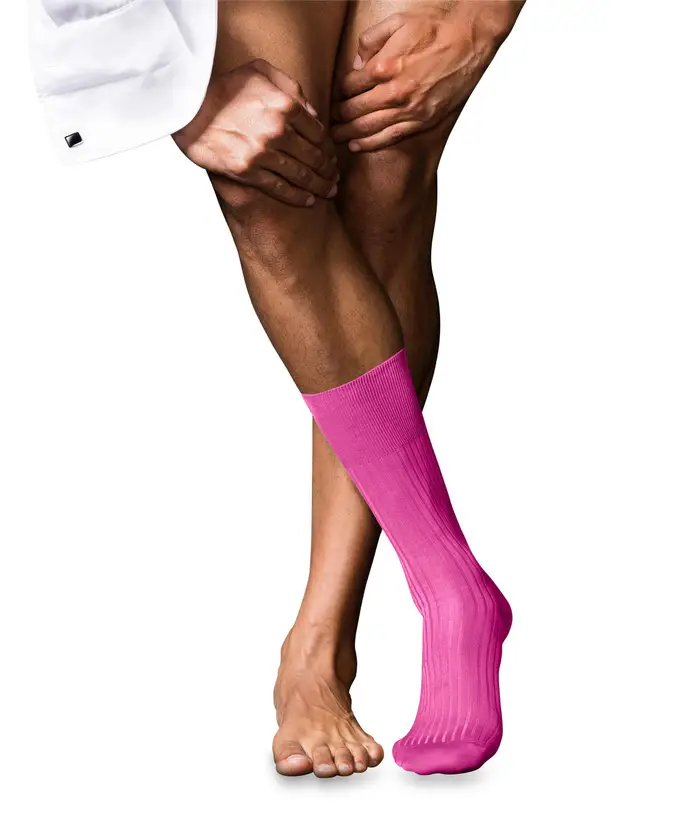 FALKE No 10 Pure Fil d´Écosse Uomo Calze Rosa fucsia