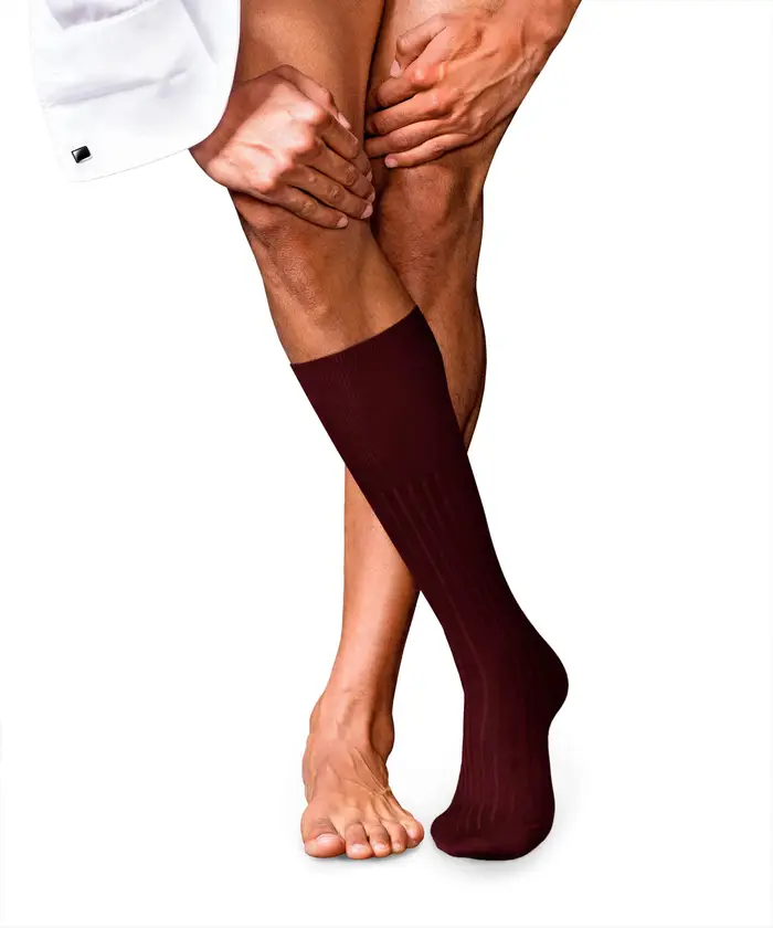 FALKE No 13 Finest Piuma Cotton Uomo Gambaletti Rosso