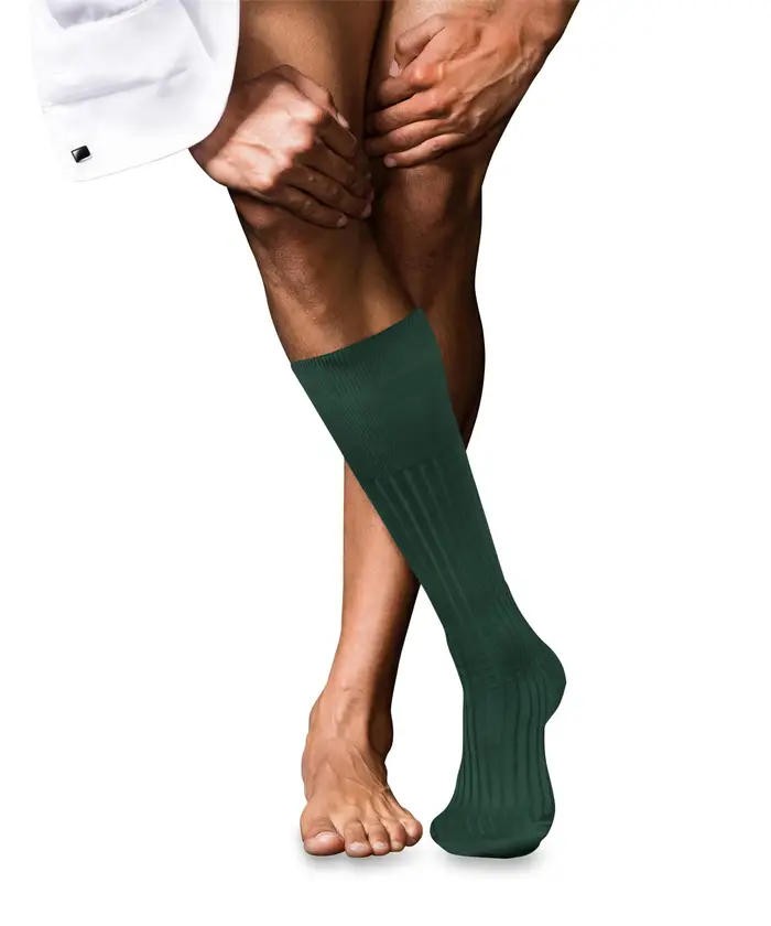 FALKE No 13 Finest Piuma Cotton Uomo Gambaletti Verde