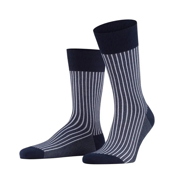 Oxford Stripe Uomo Calze Blu