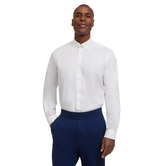 Oxford Uomo Camicia Bianco