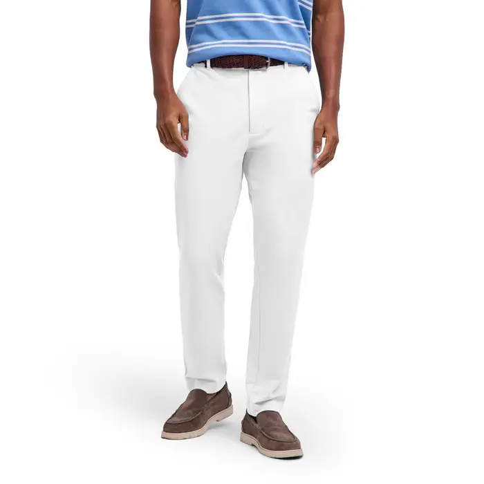 Pima Pique Uomo Pantaloni Bianco