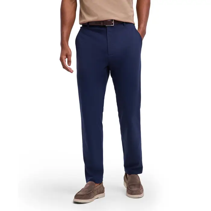 Pima Pique Uomo Pantaloni Blu