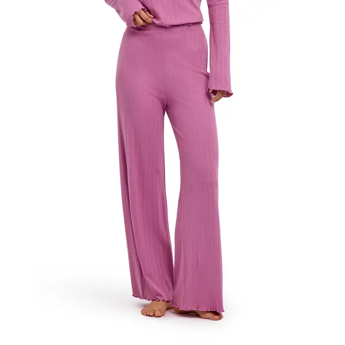 Pointelle Donna Pantaloni Rosa