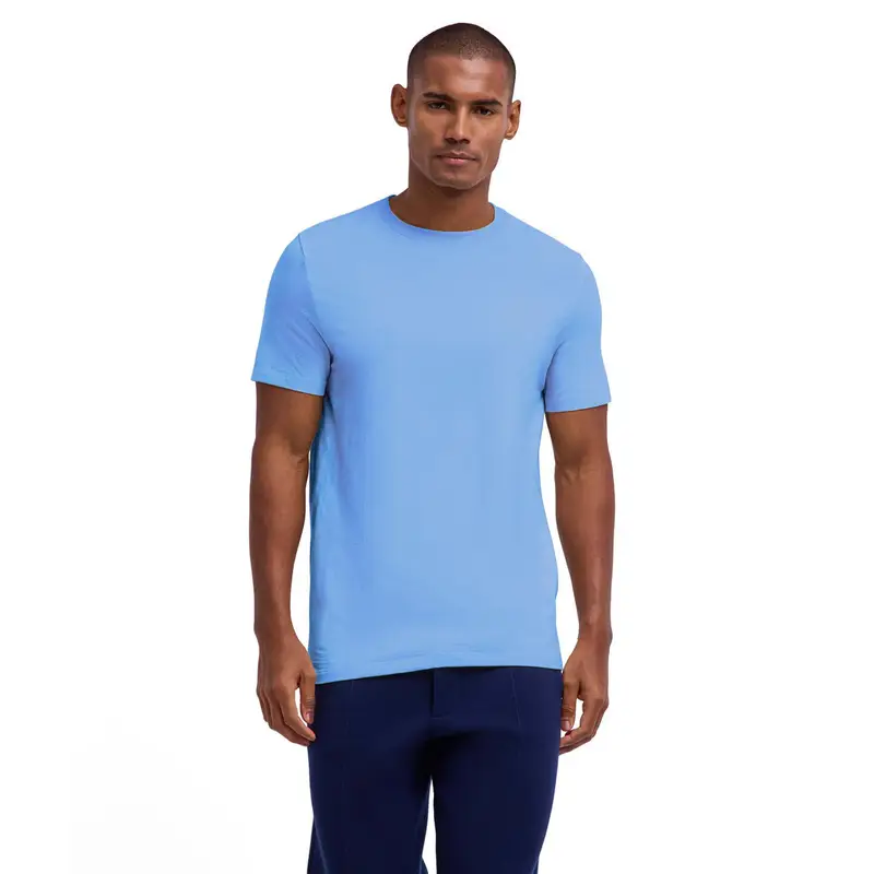 FALKE Premium Wool Uomo T-Shirt Blu