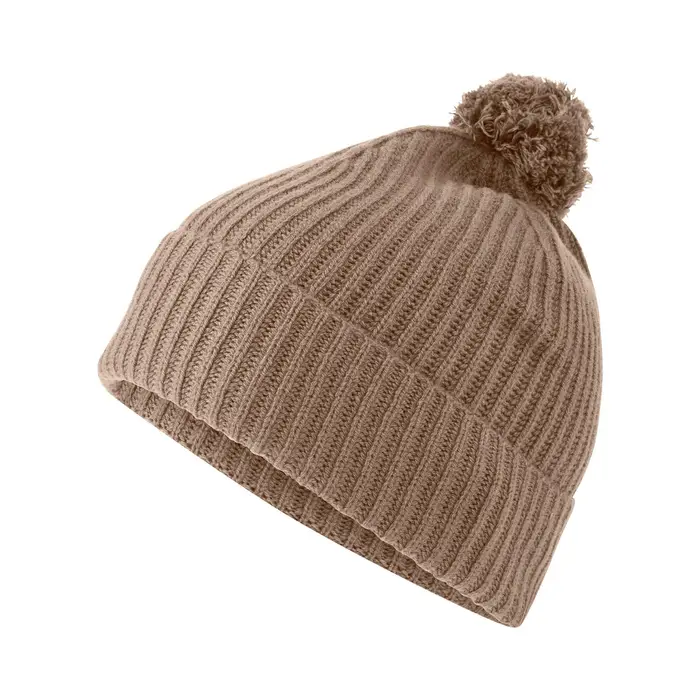 Pure Cashmere Unisex Cuffia Marrone