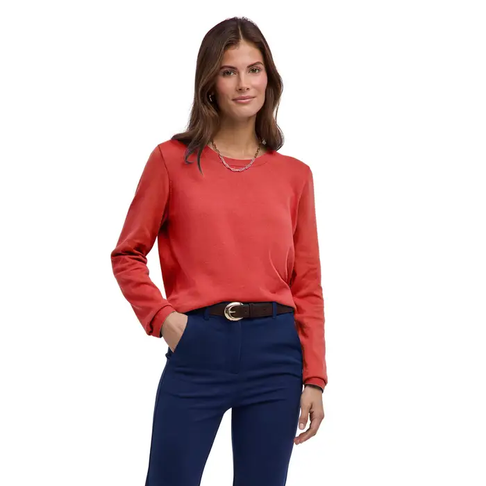 FALKE Pure Cotton Donna Pullover Rosso