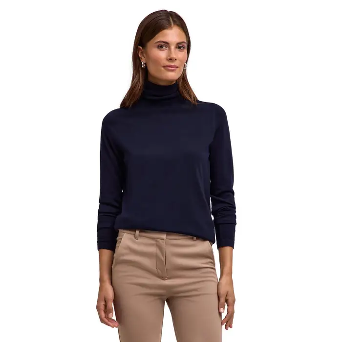 FALKE Pure Merino Wool Donna Pullover Blu