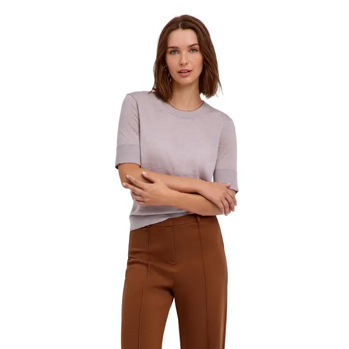 Pure Merino Wool Donna Pullover Grigio