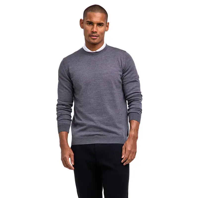 FALKE Pure Merino Wool Uomo Pullover Grigio