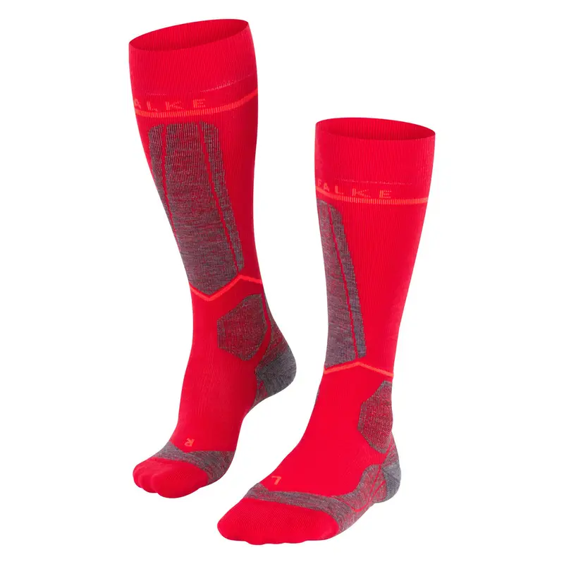FALKE SK Compression Energy Donna Skiing Gambaletti Rosso