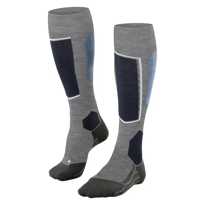 FALKE SK6 Pro Uomo Skiing Gambaletti Grigio