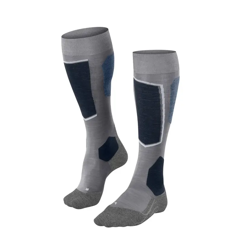 FALKE SK6 Pro Uomo Skiing Gambaletti Grigio