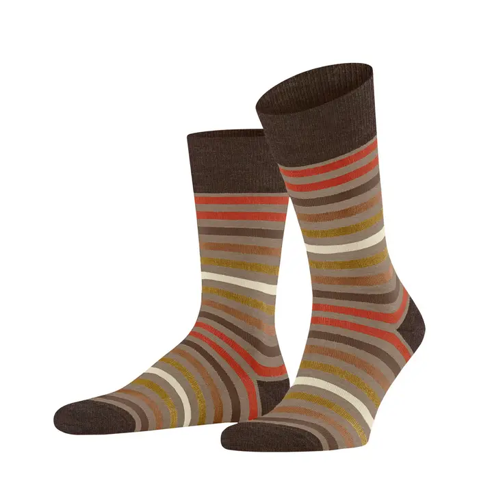 Tinted Stripe Uomo Calze Beige