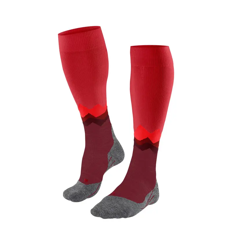 FALKE TK2 Explore Long Uomo Trekking Gambaletti Rosso