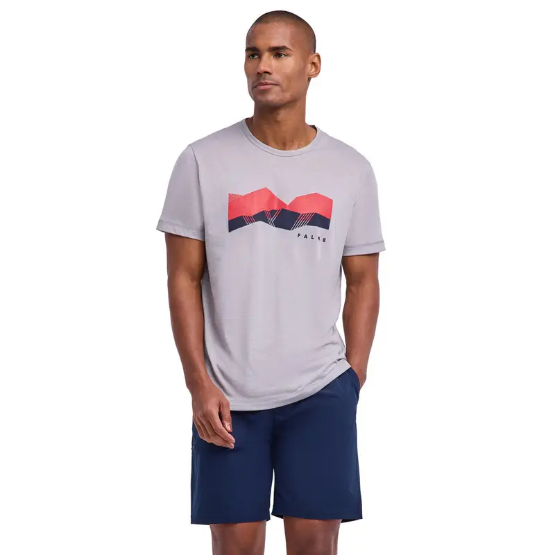 FALKE T-shirt Uomo Grigio 4441796