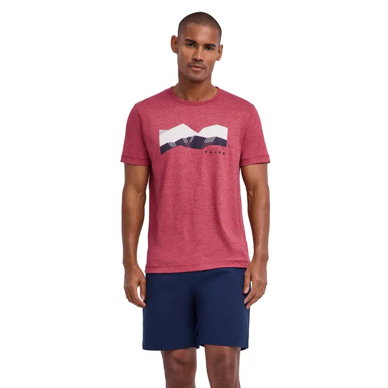 FALKE T-shirt Uomo Rosso 4441797