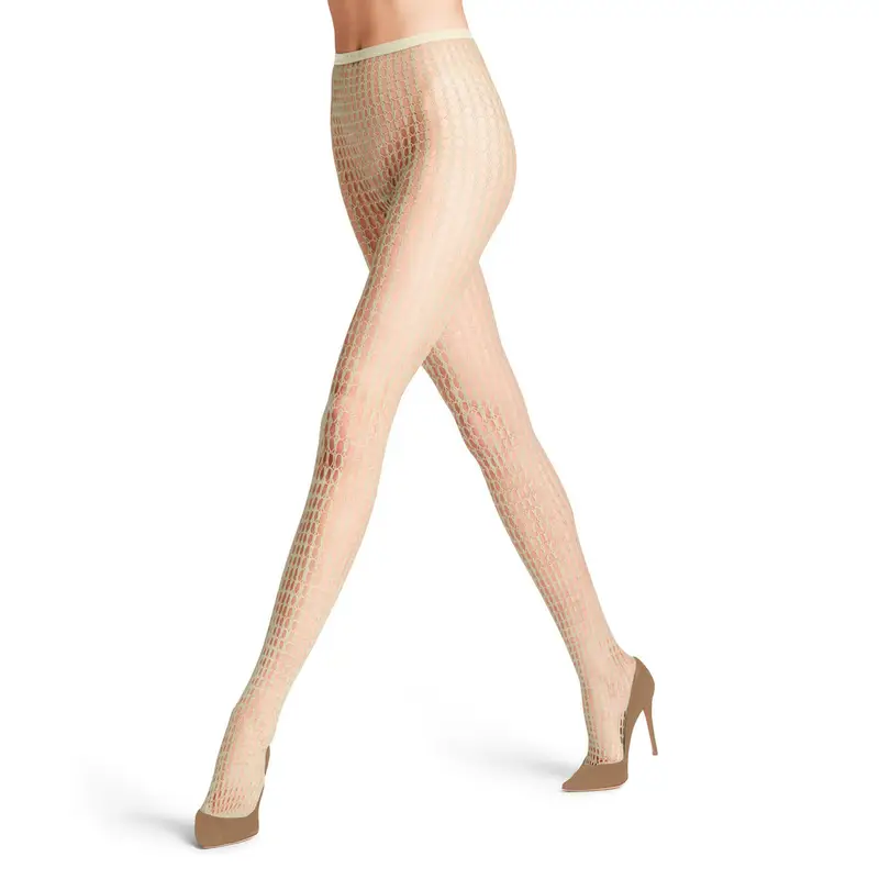 FALKE Wicker Game Donna Collant Bianco