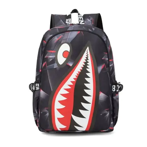 FANDARE Zaino per Bambini Ragazzo Zainetto Scuola Galaxy con Porta di Ricarica USB - Zaino Leggero Casual per