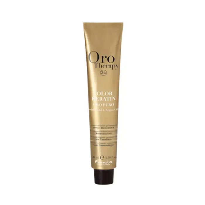 Fanola Oro Therapy 24k Oro Puro Senza Ammoniaca Tintura Permanente per Capelli 5 6 Castano Chiaro Rosso 100 ml