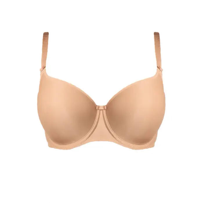 Fantasie Reggiseno donna a maglietta sagomata con ferretto Smoothing Beige