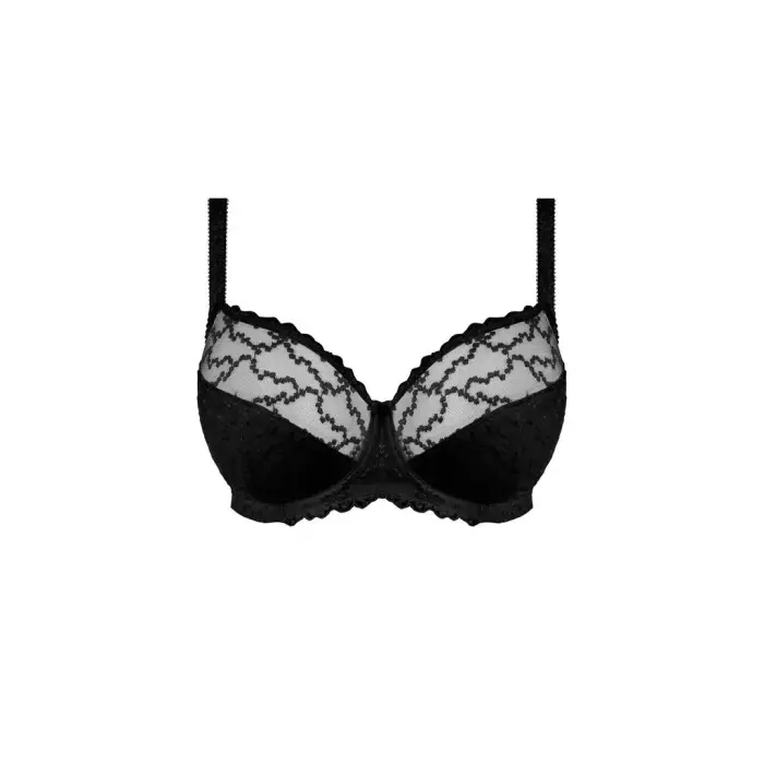 Fantasie Reggiseno donna con ferretto e rinforzo laterale Ana Noir