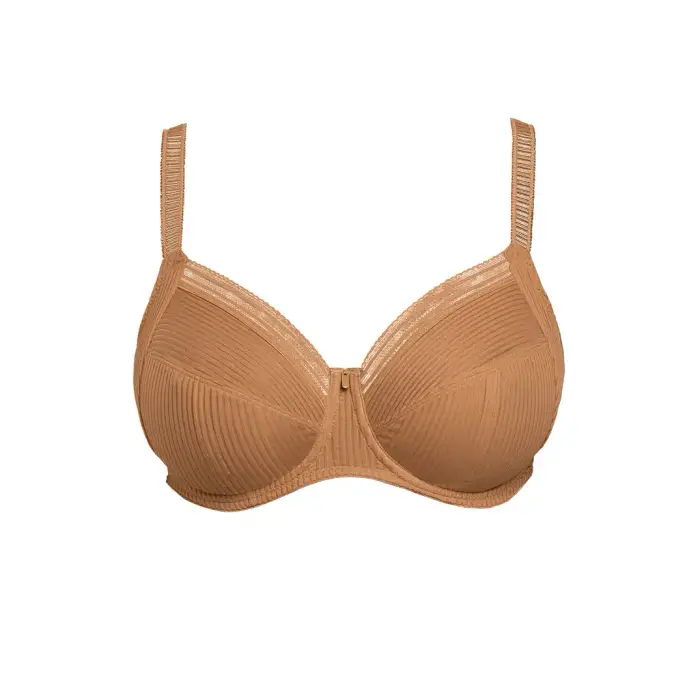 Fantasie Reggiseno donna con ferretto e rinforzo laterale Fusion Marron