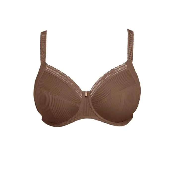 Fantasie Reggiseno donna con ferretto e rinforzo laterale Fusion Marron