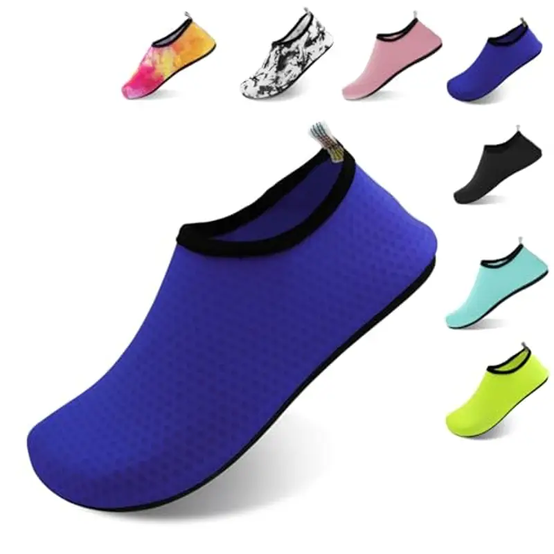 FANWINKJ Scarpe da Nuoto, Scarpe da Yoga, Scarpe da Acqua Traspiranti ed Eleganti per Spiaggia, Sport, Surf e Nuoto, Uomini e Donne, blu