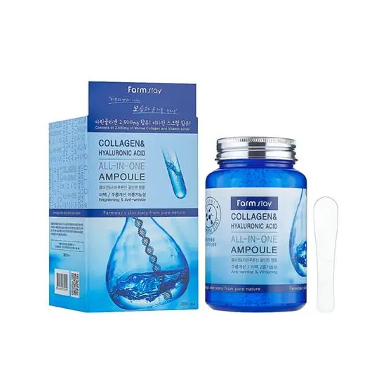 FARM STAY [] Siero multifunzionale con acido ialuronico e collagene, 250ml 250ml x 1
