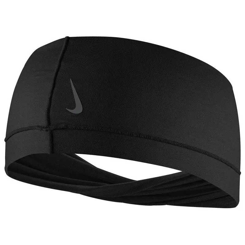 Fascia per yoga Nike da donna/signora Twisted Wide Band One Size nero