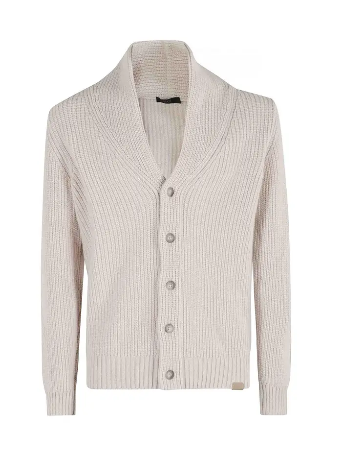 Fay Cardigan con collo a scialle F7 Bianco