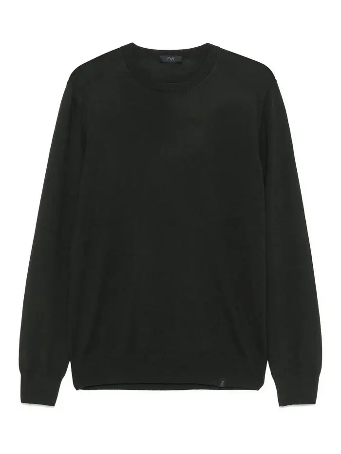 Fay Maglia Girocollo F12 Verde