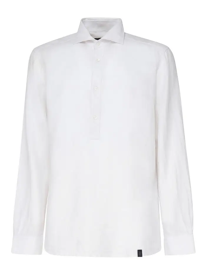 Fay Polo Con Colletto Allargato Bianco