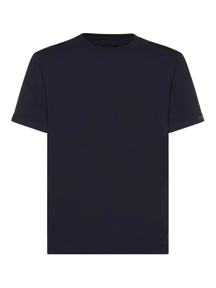 Fay T-shirt in jersey di cotone Blu