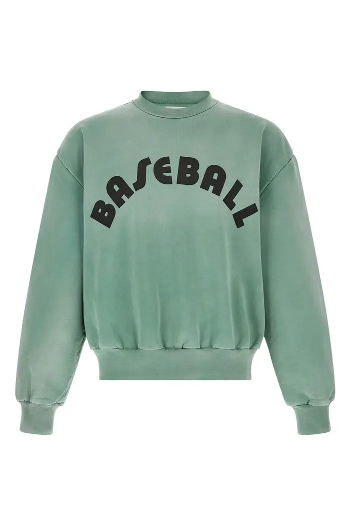 Felpa Baseball Classic Half Raglan Verde