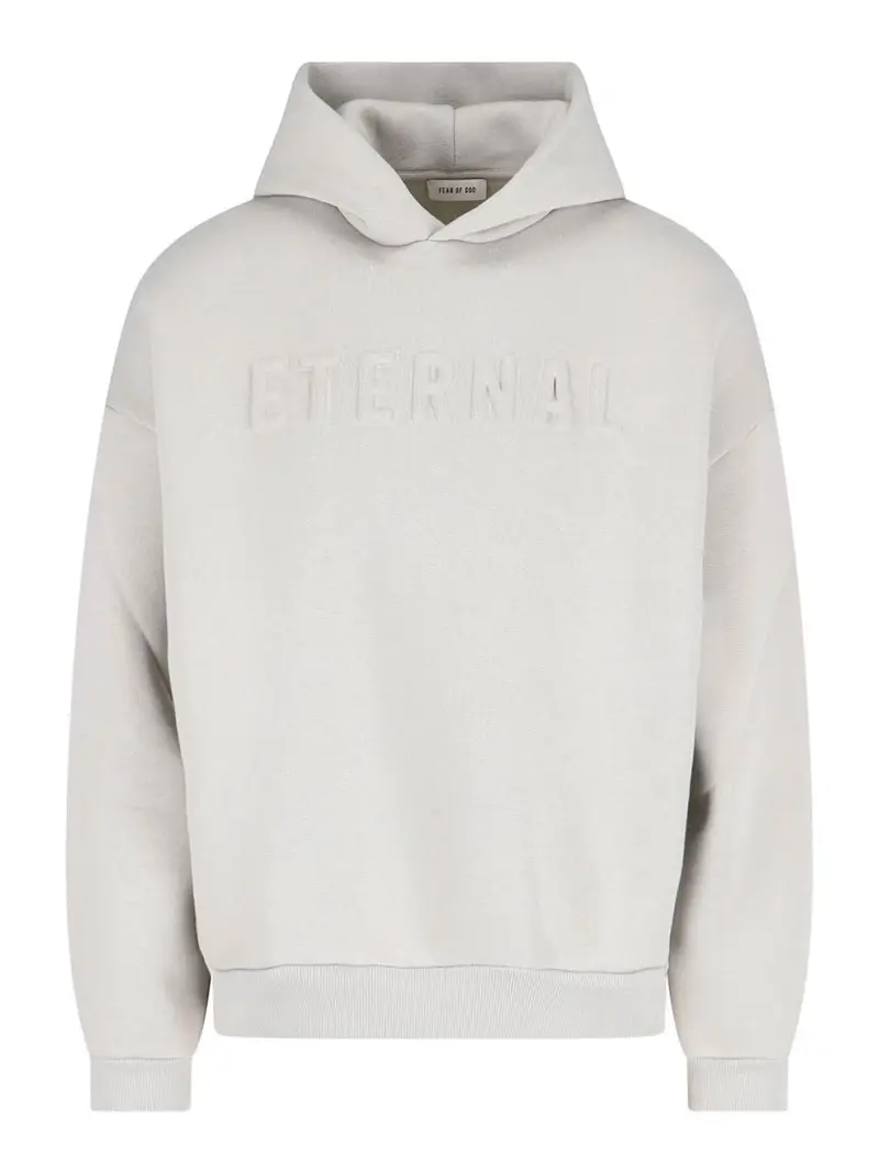 Fear Of God Felpa Cappuccio Grigio