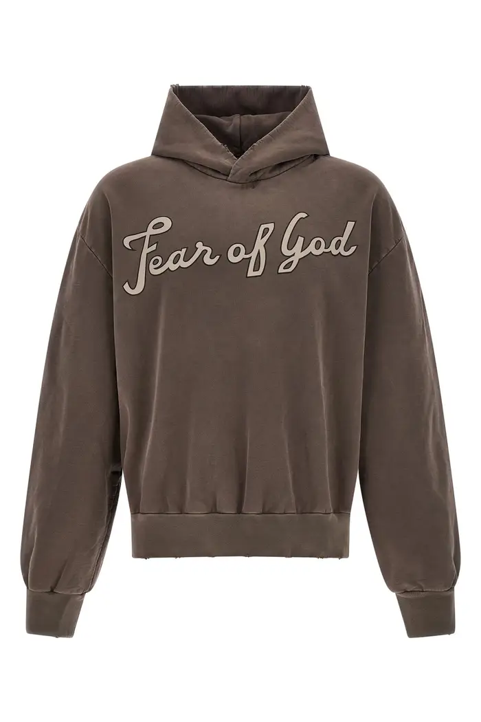 Felpa Con Cappuccio 26 Classic Half Raglan Marrone