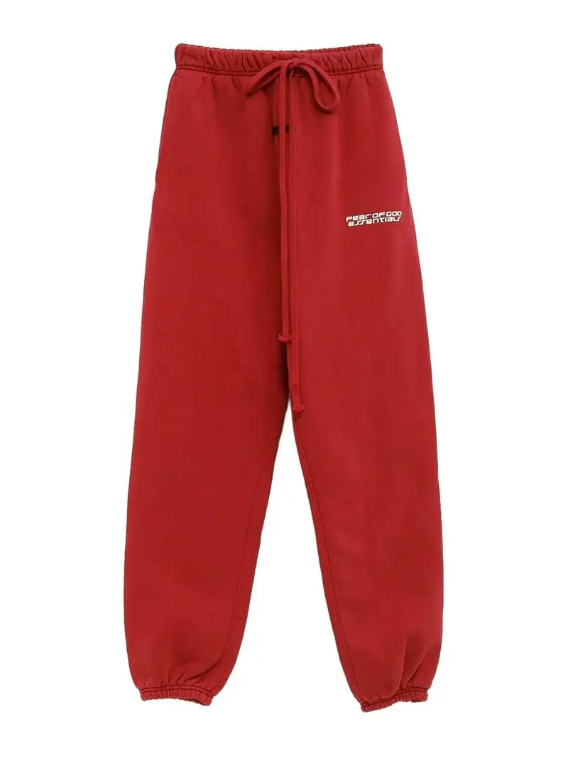 Fear Of God Pantaloni sportivi classici in pile pesante Rosso