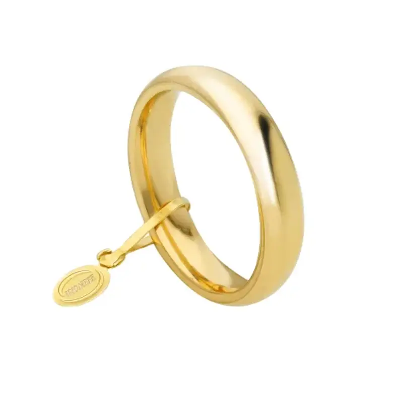 Unoaerre Fede Nuziale Comoda 4 mm Oro giallo