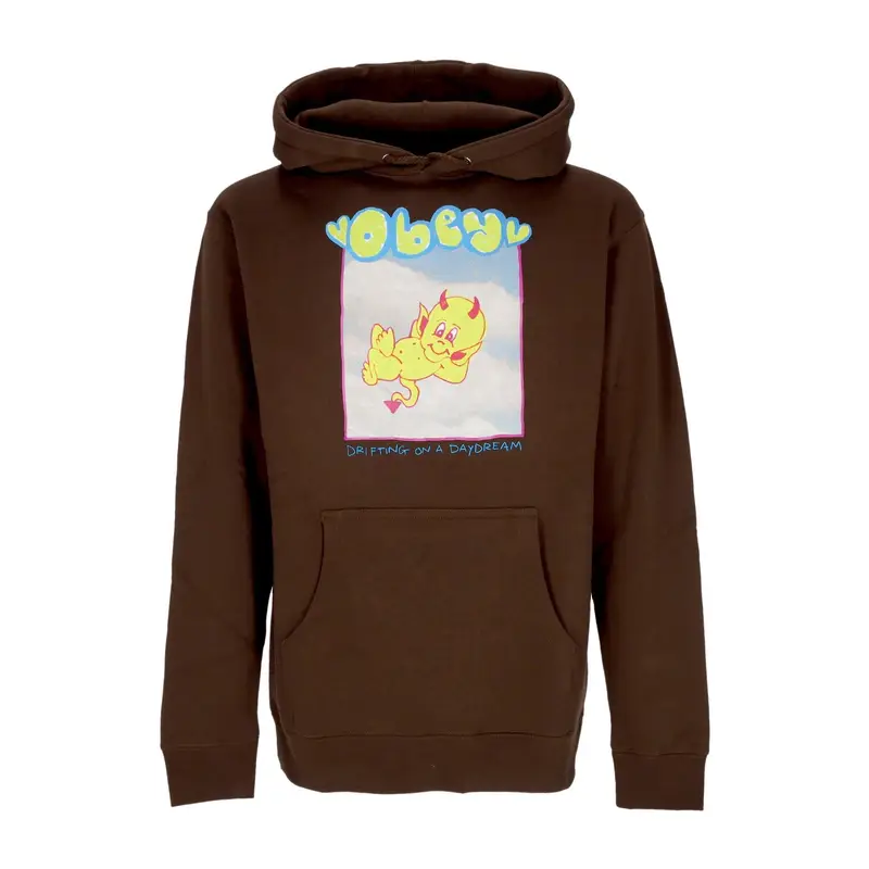Obey Felpa Cappuccio Donna Drifting On a Daydream Basic Hooded Fleece Brown