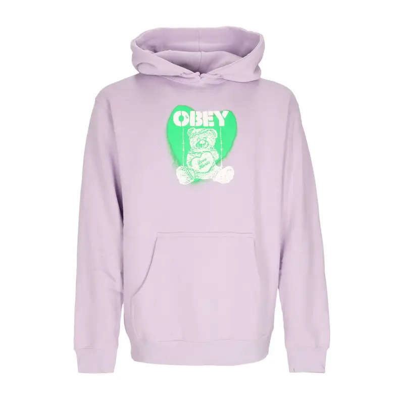 Obey Felpa Cappuccio Donna W Love Hurts 2 Basic Hooded Fleece Lavender