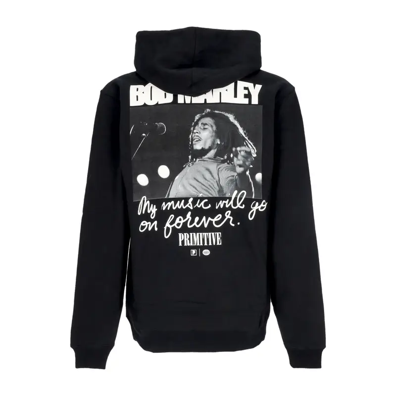 Primitive Felpa Cappuccio Uomo Forever Hoodie X Bob Marley Black