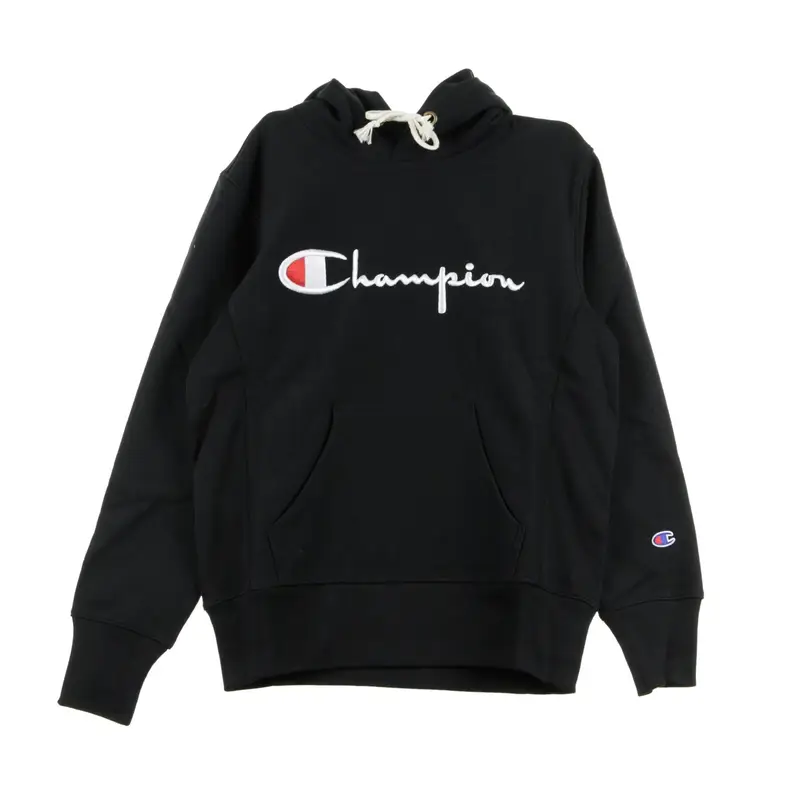 Champion Felpa Cappuccio Uomo Hooded Sweatshirt Black