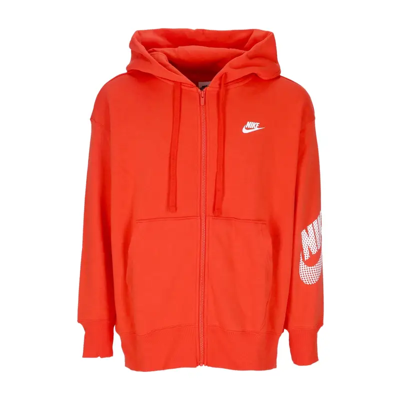 Nike Felpa Cappuccio Zip Donna Sportswear Dnc Fleece Full-zip Hoodie Picante Red